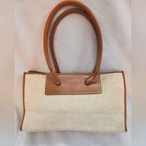 Furla Leather Woven Bag
